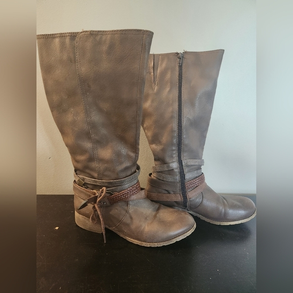 Jellypop Shoes - Jellypop Dark Brown Heeled Boots